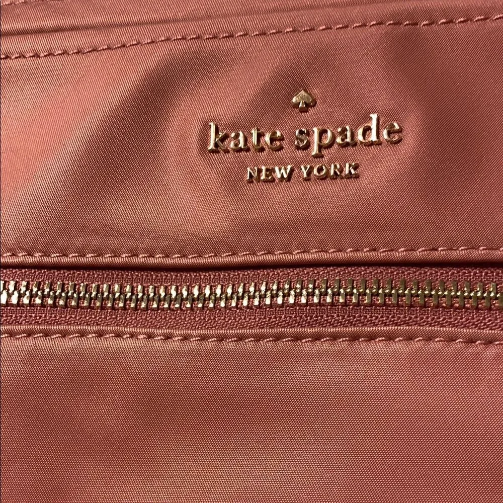 Kate Spade Chelsea color Pomegranate Laptop Bag with Structured Nylon Design